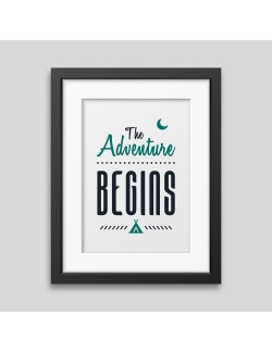 The adventure begins Framed poster